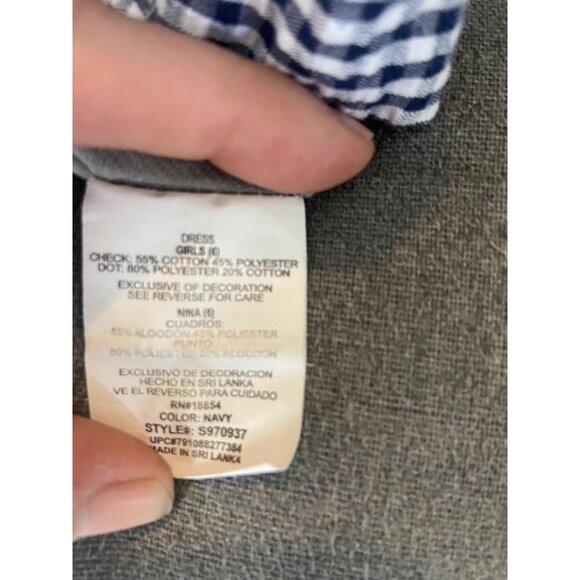 Emily Rose Size 6 Sleeveless Plaid Lady Bug Spring Dress - Picture 7 of 7